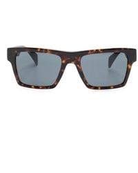 Versace - Tortoiseshell-Effect Square Frame Sunglasses - Lyst