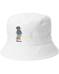 Ralph Lauren - Bear-Graphic Bucket Hat - Lyst