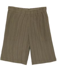 GONGDID DESIGN - Pleated Elasticated Track Shorts - Lyst