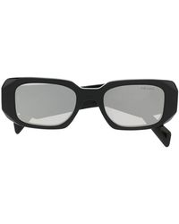 Prada - Rectangular-frame Logo Sunglasses - Lyst