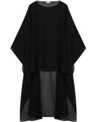 Almada Label - Char Sheer Draped Cape - Lyst