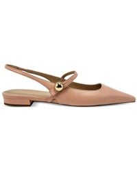 Madison Maison - Binta Pointed Leather Slingback Pumps - Lyst