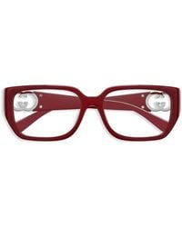 Gucci - Brille Mit Eckigem Gestell - Lyst