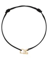Aliita - 9Kt Letra R Gelbgoldarmband Mit Amethyst - Lyst