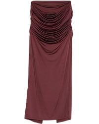 Paris Georgia Basics - Jupe Mi-Longue Drapée - Lyst