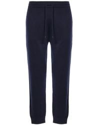 MC2 Saint Barth - Drawstring-Waist Wool Track Pants - Lyst