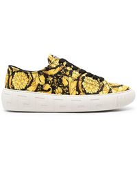 Versace - Greca Barocco Print Low-top Sneakers - Lyst