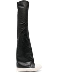 Rick Owens - Overknee-Stiefel mit Kontrastkappe 30mm - Lyst