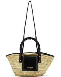 Jacquemus - Le Petit Panier Soli Interwoven Raffia Bag - Lyst