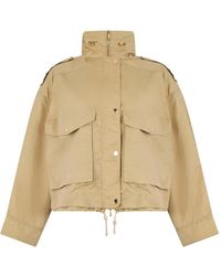Moorer - High-Neck Drawstring Bomber Jacket - Lyst