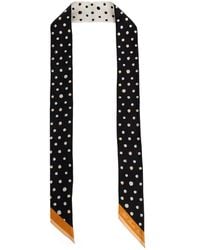 Fendi - Falena Dots Two-Sided Silk Scarf - Lyst