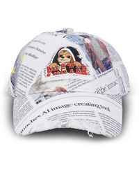 TRINITESTUDIO - Newspaper-Print Baseball Cap - Lyst
