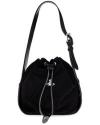 Vivienne Westwood - Stacey Leather-Trim Bucket Bag - Lyst