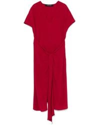 FEDERICA TOSI - Knot-Detail Midi Dress - Lyst