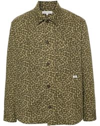 Maison Kitsuné - Floral-Print Cotton Shirt Jacket - Lyst