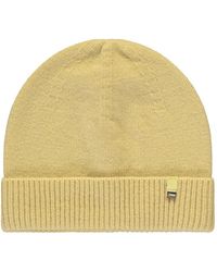 Herno - Knitted Logo-Plaque Beanie Hat - Lyst