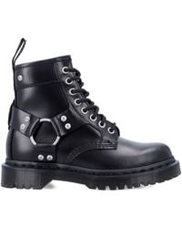 Dr. Martens - 1460 Harness Leather Lace-Up Boots - Lyst