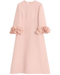 Valentino Garavani - Crepe Couture Midi Dress - Lyst