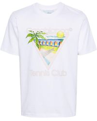 Casablanca - Tennis Club Icon T-shirt - Lyst
