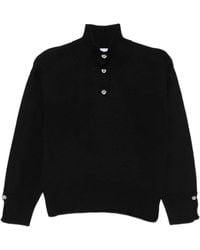 Alpha Studio - Button-Up Wool Sweater - Lyst