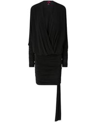 Pinko - Mini Dress With Gathering And Ribbon - Lyst