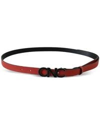 CoSTUME NATIONAL - Cnc Logo-Buckle Leather Belt - Lyst