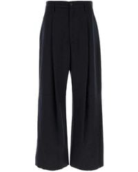 Giorgio Armani - Pleated Wide-Leg Trousers - Lyst
