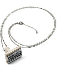 MM6 by Maison Margiela - Stamp Pendant Necklace - Lyst