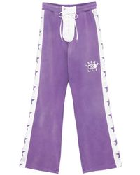 Secnd Slf - Lace-Up Star-Print Track Pants - Lyst