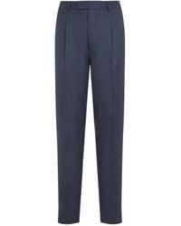 ZEGNA - Pantalones de lana con pinzas - Lyst