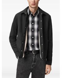 AllSaints - Longhaul Buttoned Shirt Jacket - Lyst