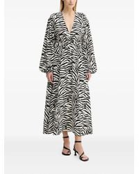 Gestuz - Gzveva Zebra-print Maxi Dress - Lyst