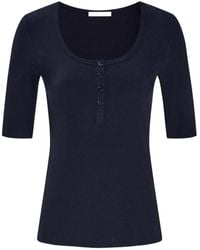 12 STOREEZ - Gwen Ribbed-Knit Top - Lyst