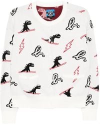SPORT b. by agnès b. - Dino Christmas Sweater Cardigan - Lyst