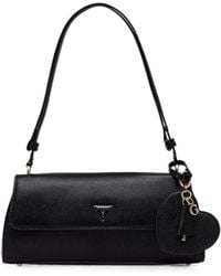 Guess - Isabel Logo-Plaque Heart-Charm Shoulder Bag - Lyst
