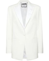 Philipp Plein - Blazer Met Geborduurde Satijnen Revers - Lyst