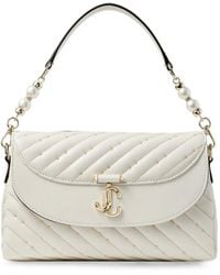 Jimmy Choo - Curve Top Quilted-Leather Shoulder Bag - Lyst