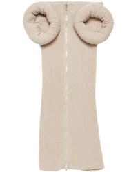 Acne Studios - Chunky Knit Zip-Front Mini Dress - Lyst