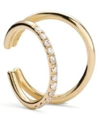 We by WHITEbIRD - 14Kt Melina Diamond Ear Cuff - Lyst