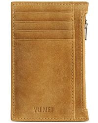 Yu Mei - Frank Zip-Fastening Suede Wallet - Lyst