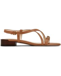 Tod's - Flat Leather Sandals - Lyst