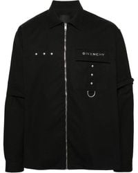 Givenchy - Camicia In Cotone Con Dettagli In Metallo - Lyst