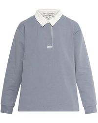Munthe - Becent Collared Long-Sleeved Polo Top - Lyst