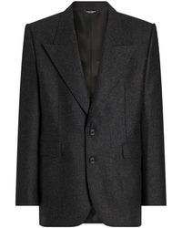 Dolce & Gabbana - Sinatra Single-Breasted Wool Flannel Jacket - Lyst