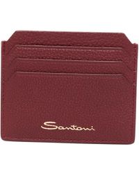 Santoni - Logo-Print Wallet - Lyst