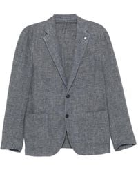 Luigi Bianchi - Button Pin Blazer - Lyst