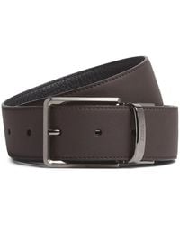 ZEGNA - Ceinture En Cuir À Design Réversible - Lyst