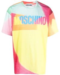 Moschino - Logo Colour-Block T-Shirt - Lyst