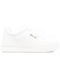 Guess - 45Mm Welli Leather Sneakers - Lyst
