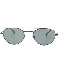 Saint Laurent - Round-Frame Double-Bridge Sunglasses - Lyst